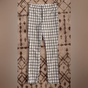 Hollister Ultra High rise skinny plaid pants